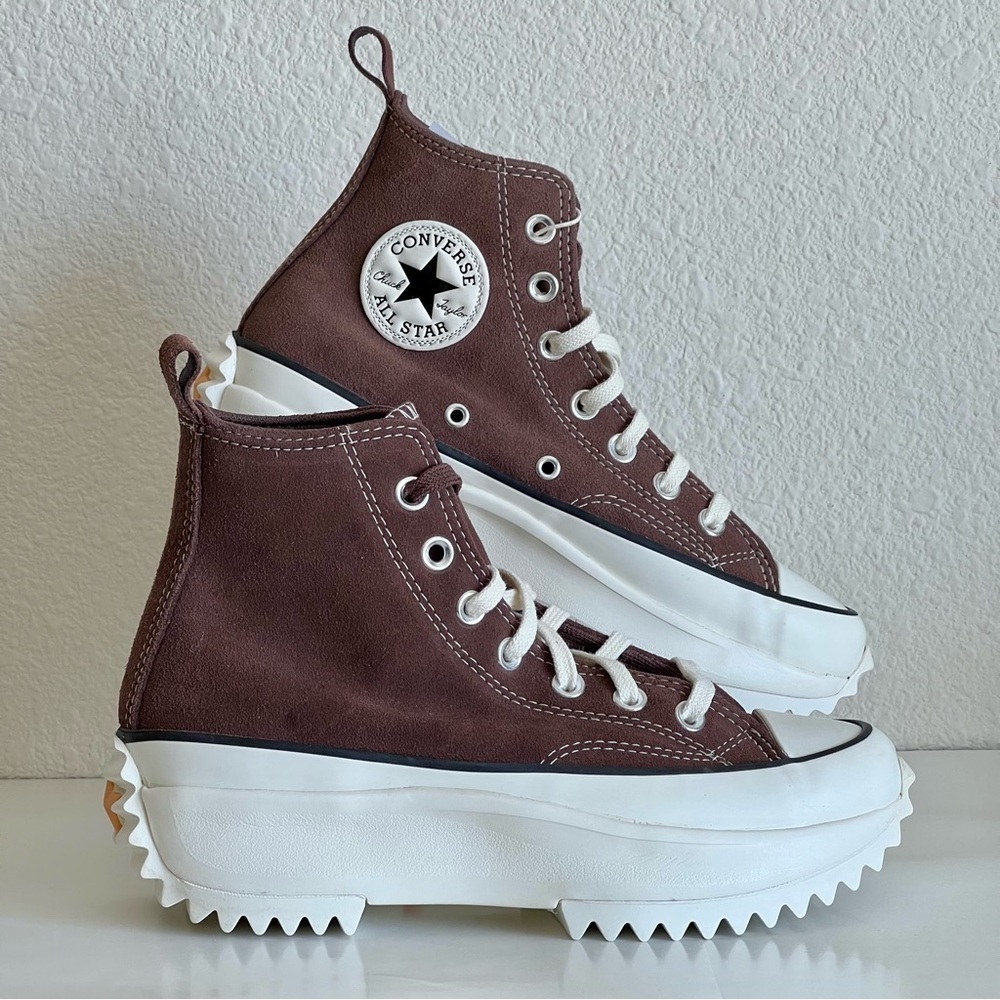 Converse Run Star Hike Platform Suede Leather High 'Brazil Nut' Brown Hi Top